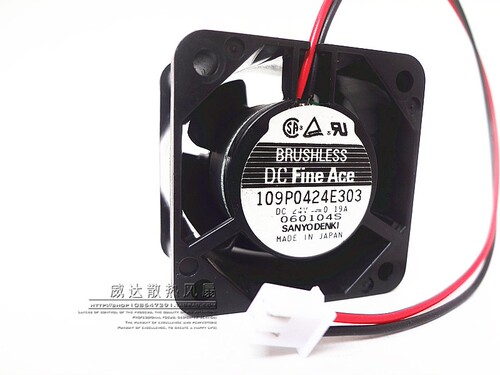 三洋109P0424E303 4028 24V 0.19A  4cm 4厘米 大风量变频器风扇