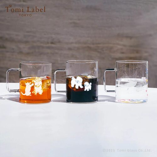 日本制TOMI LABLE TOKYO富硝子耐热玻璃杯马克杯咖啡杯喝水杯