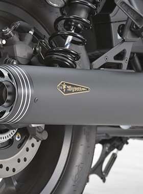 日本RS GEAR 适用HONDA本田 CM1100 黑色不锈钢中尾段排气管 火龙