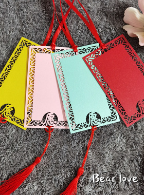 50张节日祝福许愿卡心愿吊卡树手写吊牌创意悬挂流苏空白卡DIY