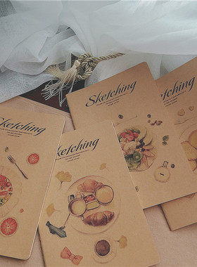 SAN Sketching美味果餐 牛皮本子A5车线本/记事本/日记笔记