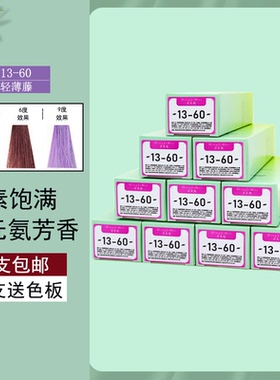 13-60轻薄藤紫 发廊专用单支潮色染膏理发店植物芳香绚丽紫染发膏