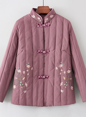 中老年人羽绒服女妈妈冬装外套