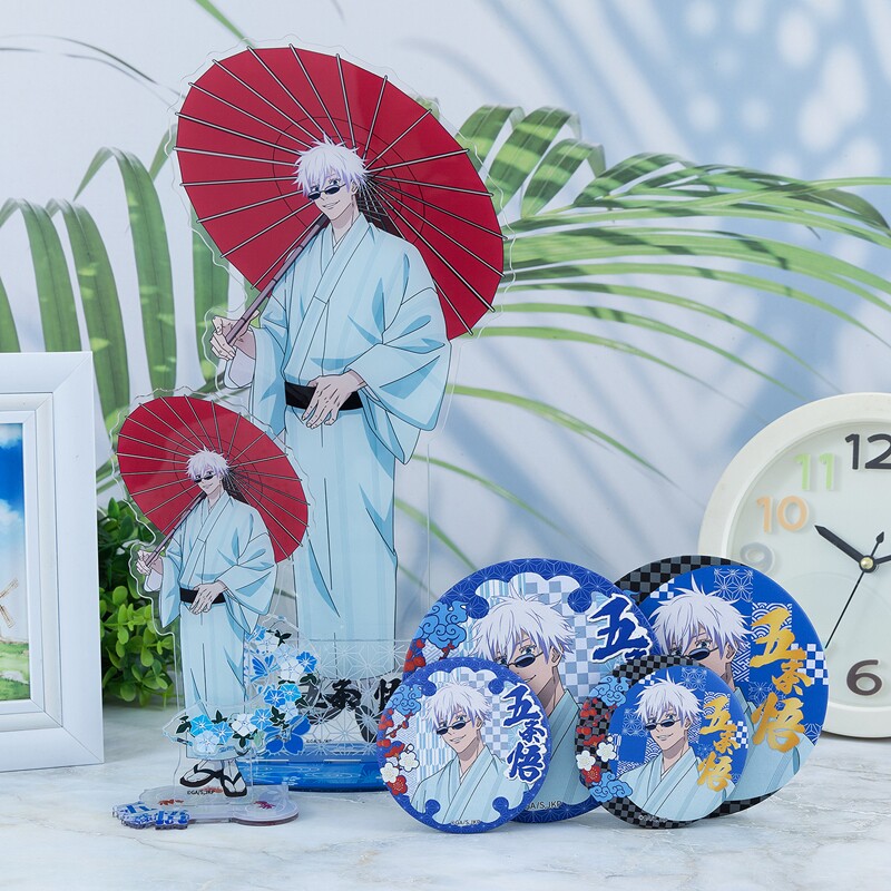 咒术回战五条悟京都和服吧唧徽章wtw自制吧唧徽章立牌