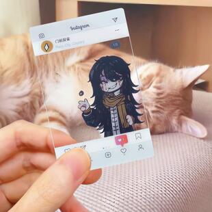 头七怪谈pvc透卡自制同人周边子车佴和毋颂白岭拍照吃饭打卡合影