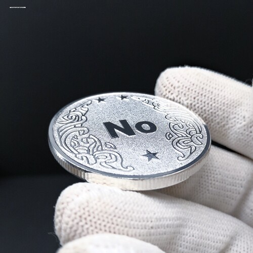 美国浮雕YES仿古旧青铜纪念币?收藏币决策币NO硬币骷髅天使幸运币