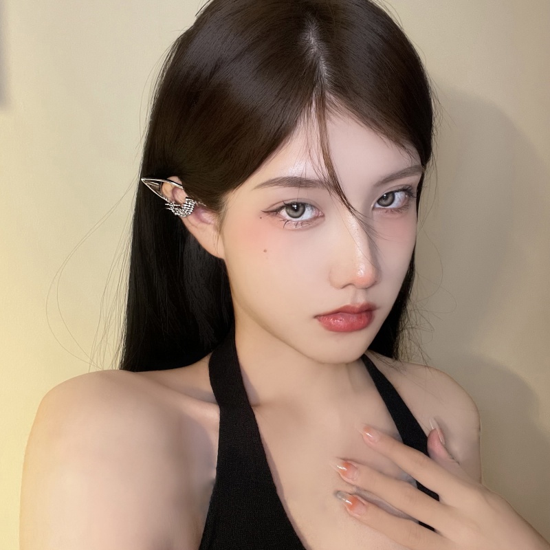 精灵耳朵耳饰无耳洞耳夹女耳骨夹耳挂小众耳环万圣节装扮饰品装饰