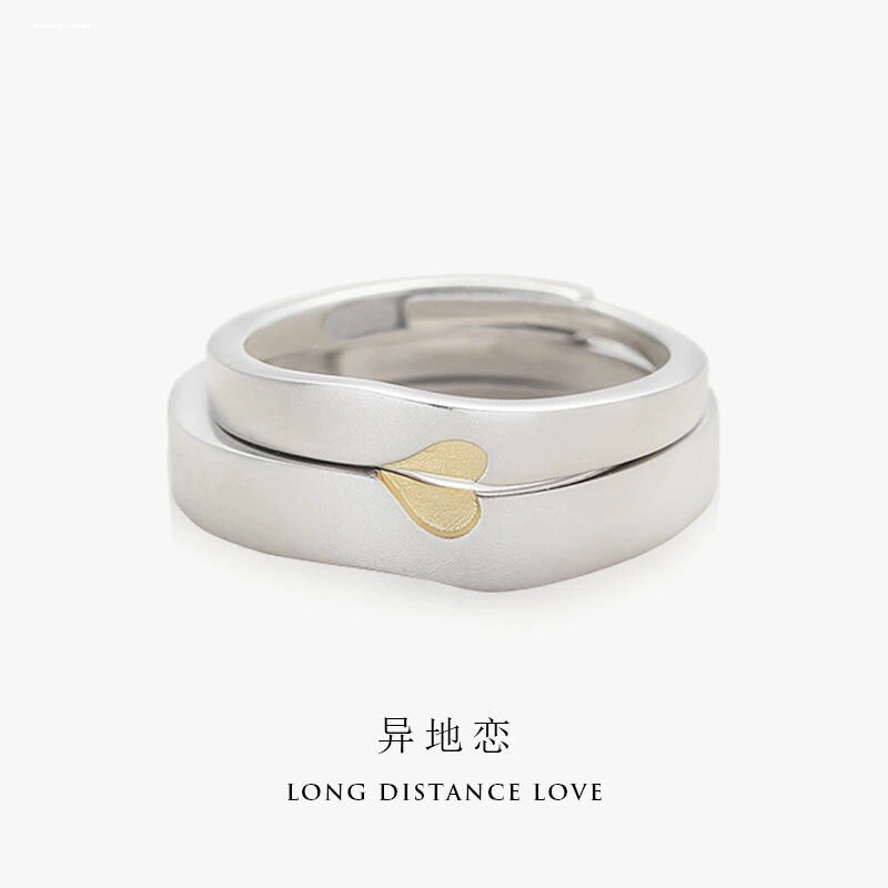 情侣戒指一对学生韩版活口可调节男女戒指结婚对戒情人礼物异地恋