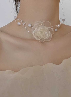 伴娘手花手腕花团超仙简约新娘姐妹团结婚花童手环婚礼