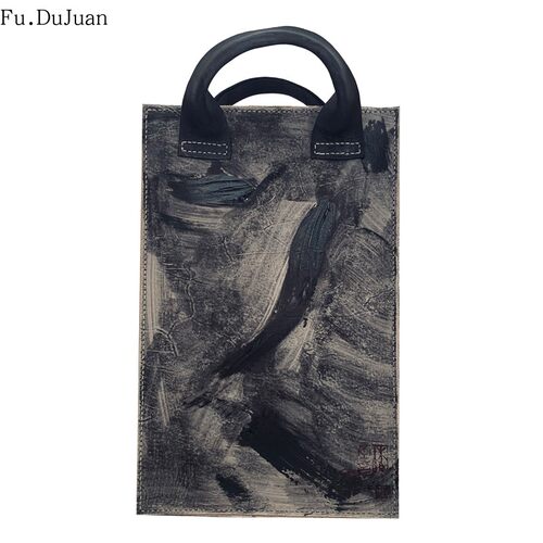 原创男女款设计师牛皮单肩包