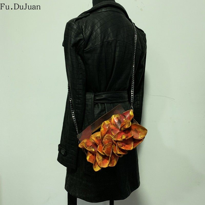 Fu.DuJuan设计师链条手提包