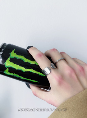 极简环/小众磨砂拉丝开口酷帅