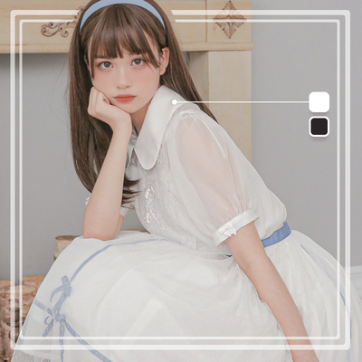 原创设计蕾丝吊带薄雪纺