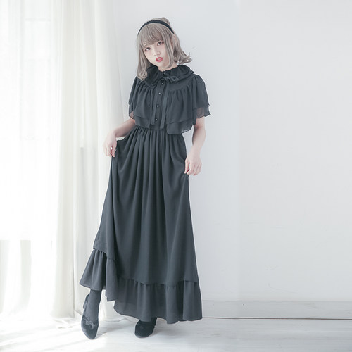 dolly斗篷长裙lolita连衣裙