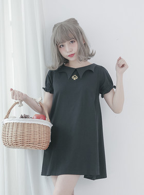 短袖连衣裙dollydelly原宿软妹