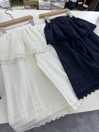 2026夏季新款儿童韩版女童中大童休闲百搭花边屁帘直筒裤