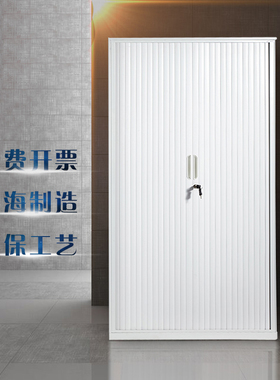 上海铁皮柜家用办公文件柜卷帘门推拉门资料柜凭证柜桌边柜加厚