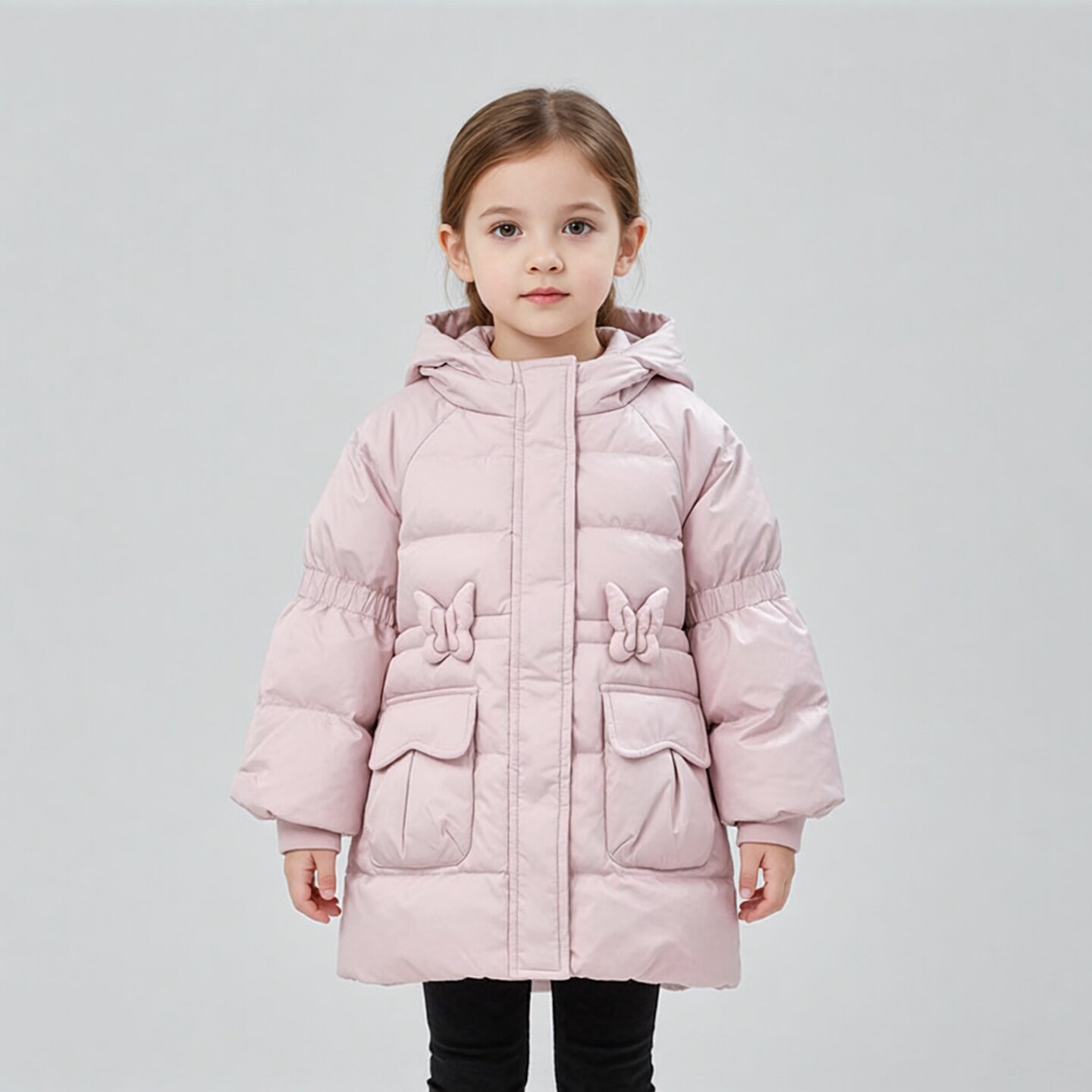 商场同款abckids童装2025冬季新款儿童羽绒服女童洋气加厚外套潮图片