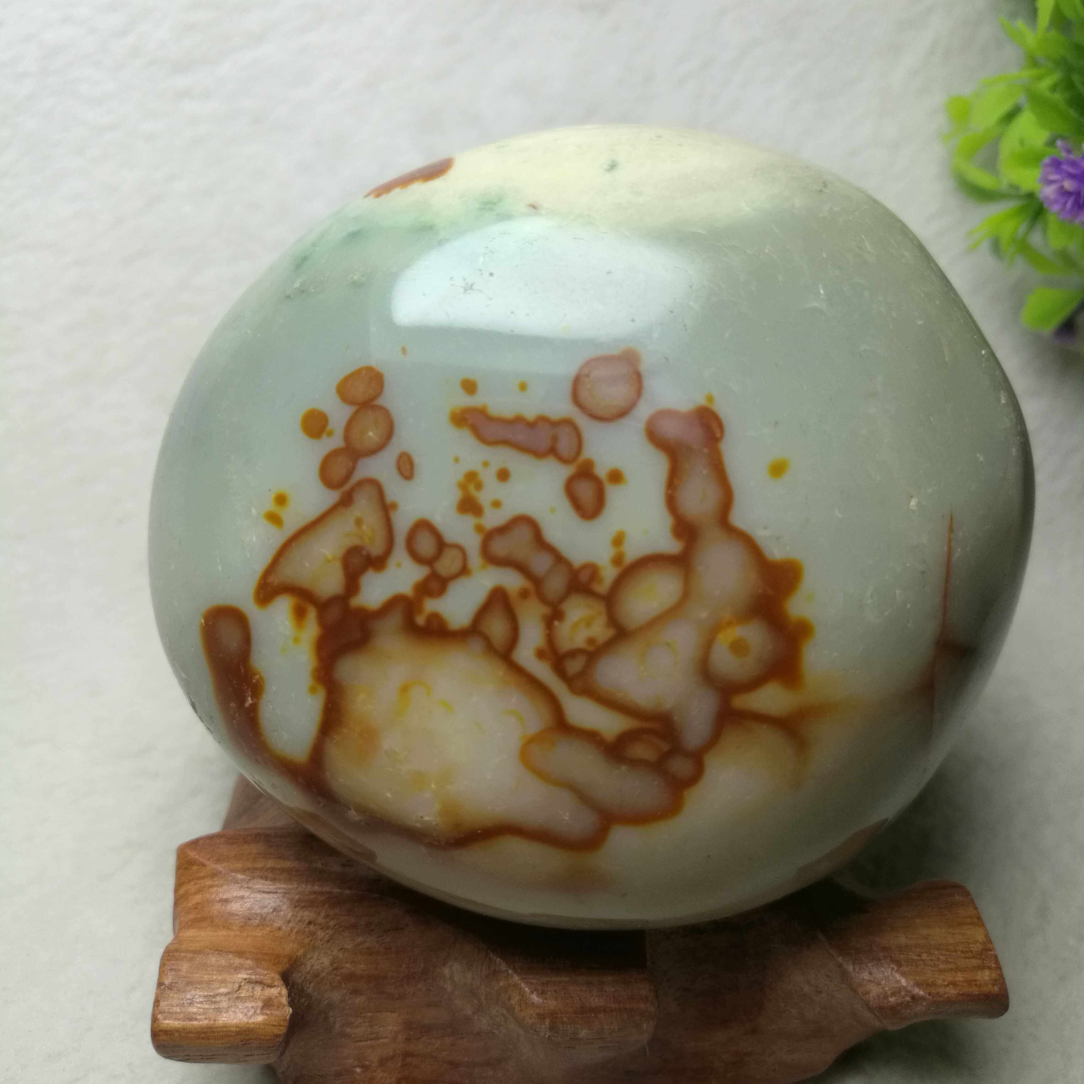 天然海洋石小摆件:春暖花开.色彩艳丽 艳阳天 超低甩卖把玩件