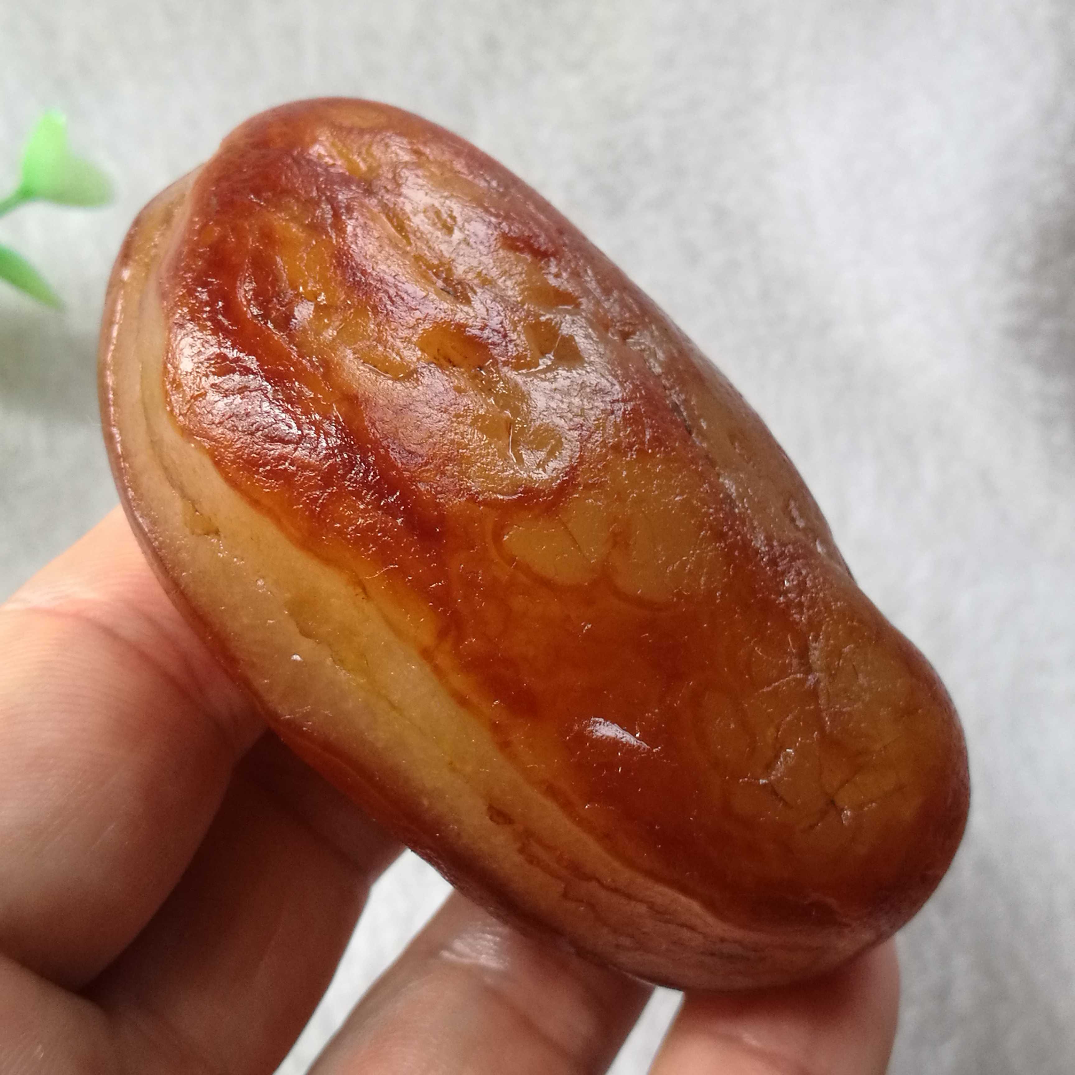 纯天然马岛花纹玛瑙原石摆件，平底鞋，知足常乐 造型别致 超低价