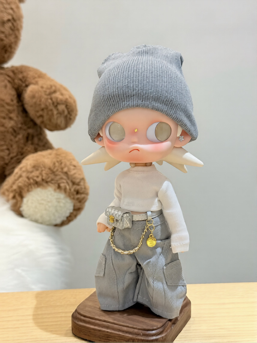Zsiga嘎子姐娃衣新品灰色简约风1/8分可动人偶一二代八分体适用图片