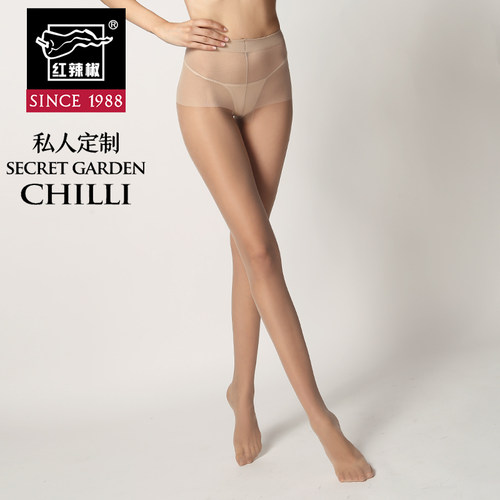 chilli30d脚尖透明t裆打底丝袜