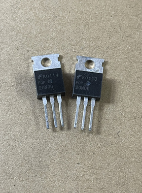 原装进口大功率 FQP20N06L 20N06L TO-220 N沟道 60V/21A