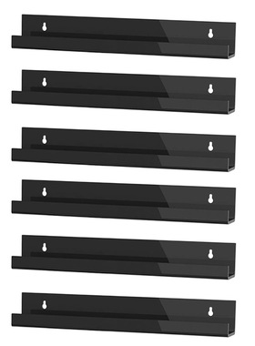 现货黑色壁挂式唱片架亚克力cd支架黑胶唱片挂墙收纳架12寸