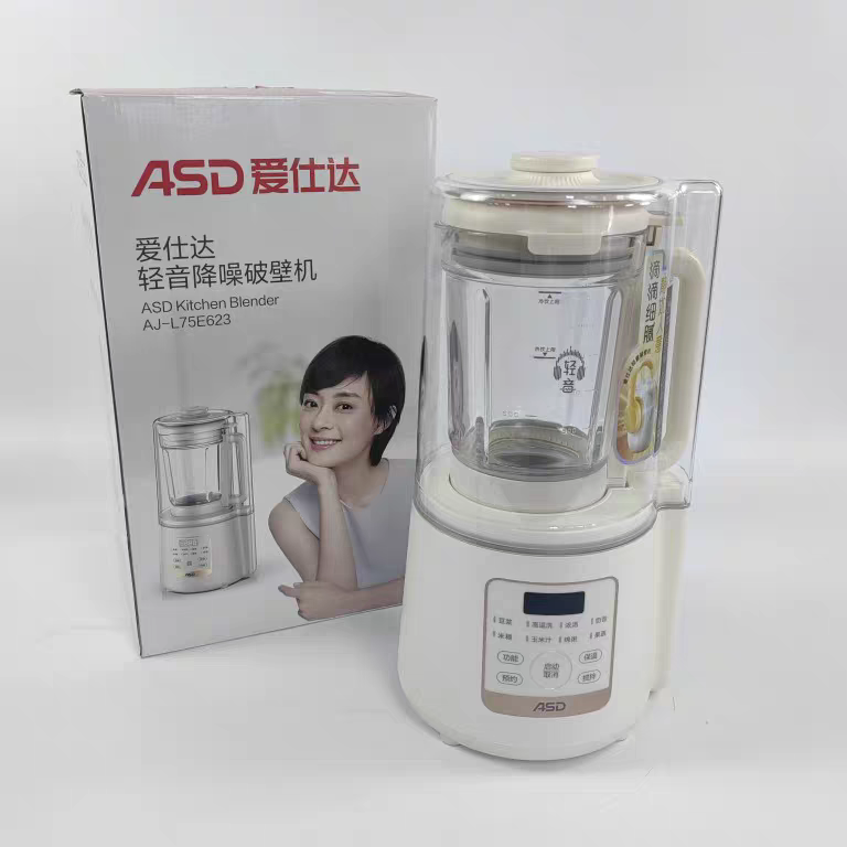 破壁机AJ-L75E623多功能预约防糊轻音降噪破壁料理机