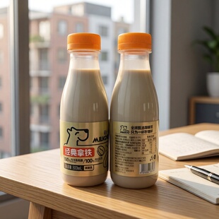 MILKDOG每一克经典拿铁300ml*3瓶即饮咖啡休闲聚餐饮品低温