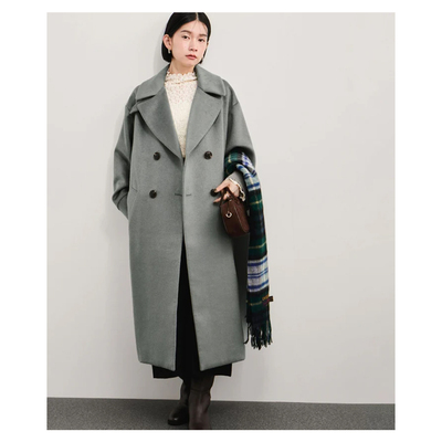 2025早秋新款日系复古毛呢外套