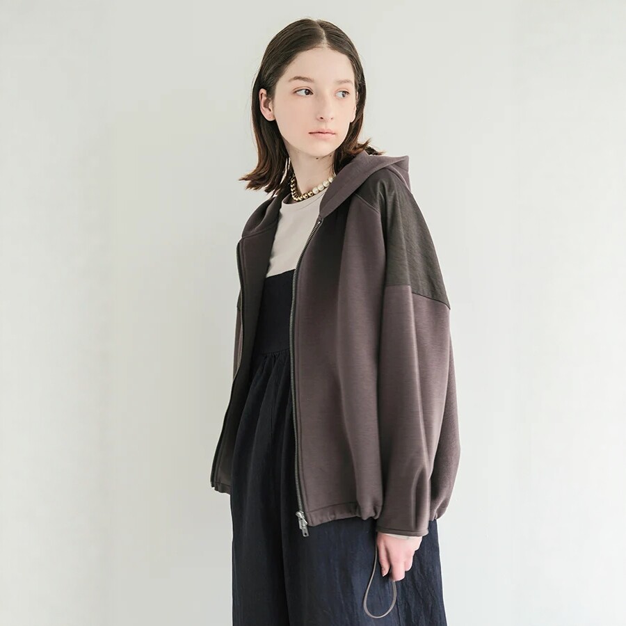 日系原单小众慵懒风双面穿连帽卫衣女加厚拉链开衫外套宽松上衣