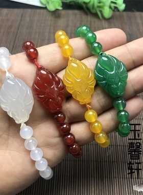 天然玛瑙九尾狐手链手串