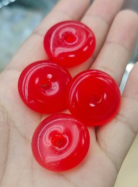 天然冰透玉髓水滴佛公吊坠