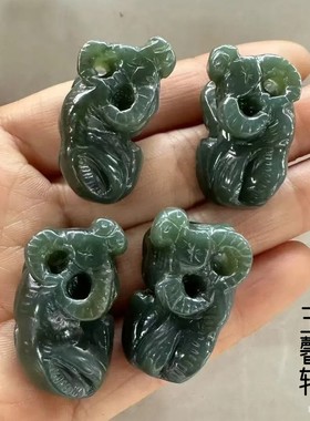 天然和田玉生肖牛挂件