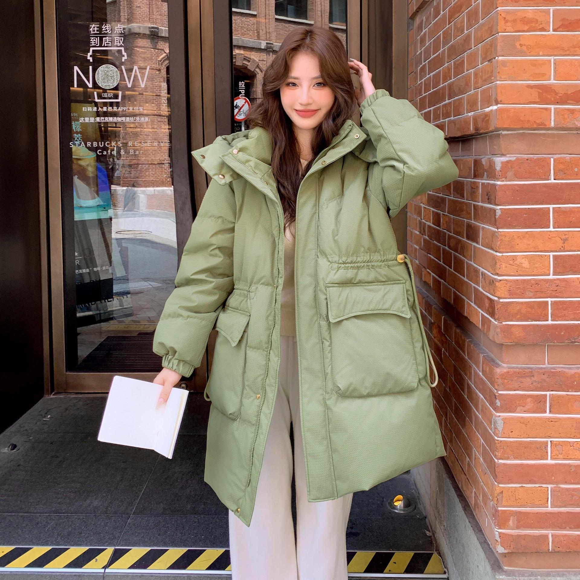 冬装新款90白鸭绒胖mm加肥加大大码羽绒服女200斤胖妹妹加厚收腰