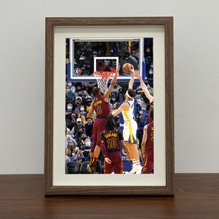NBA篮球克莱汤普森相框摆台装饰画球迷纪念海报照片墙挂画送礼物