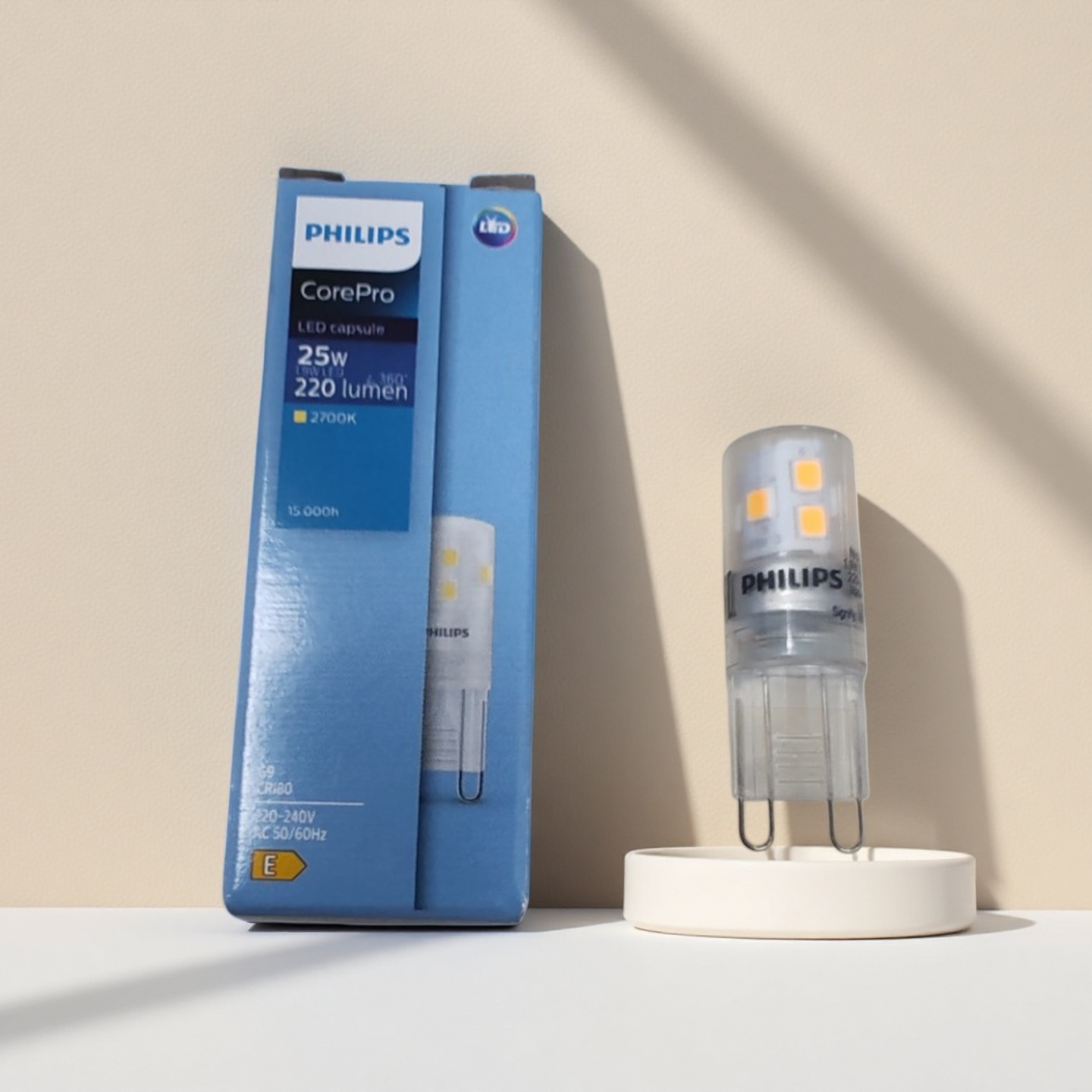 飞利浦LED灯珠G9 220V1.9W3.7W插脚2.7瓦可调光源超亮节能小灯泡