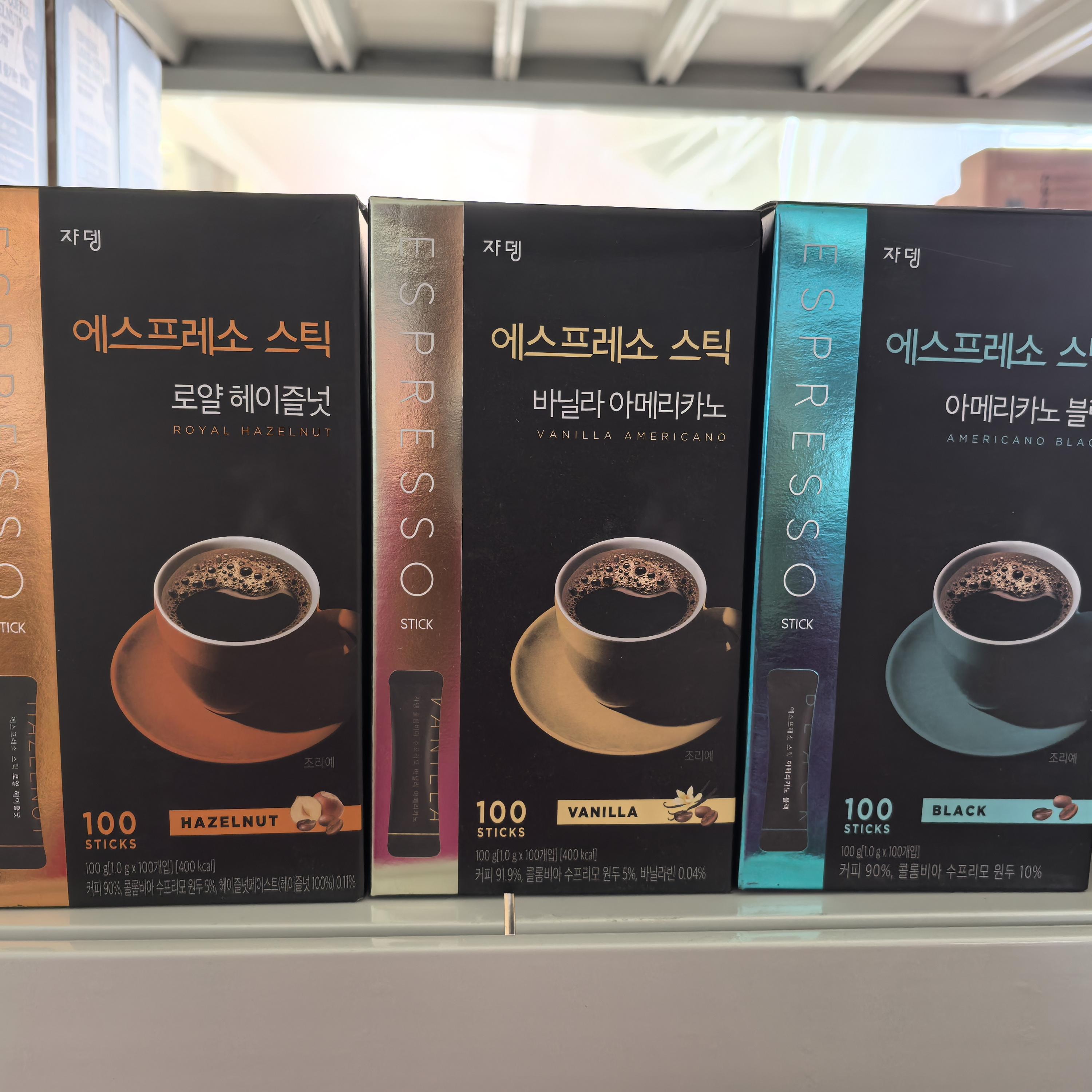 韩国原装进口jardin速溶咖啡榛子味/香草味冲饮