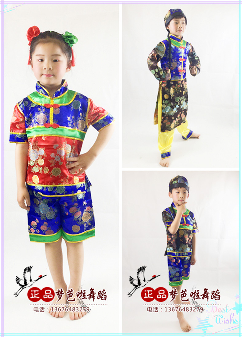 儿童舞蹈古代风演出服饰