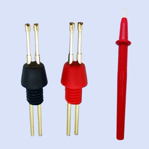 自制内阻测试线测电笔表笔头笔杆壳梅花弹性伸缩探针四线DIY配件