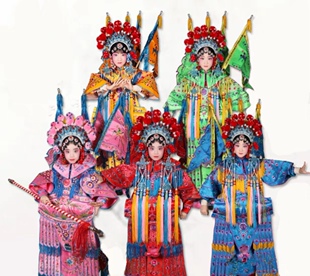 儿童穆桂英戏服出租京剧演出服刀马旦服装租赁花木兰戏服