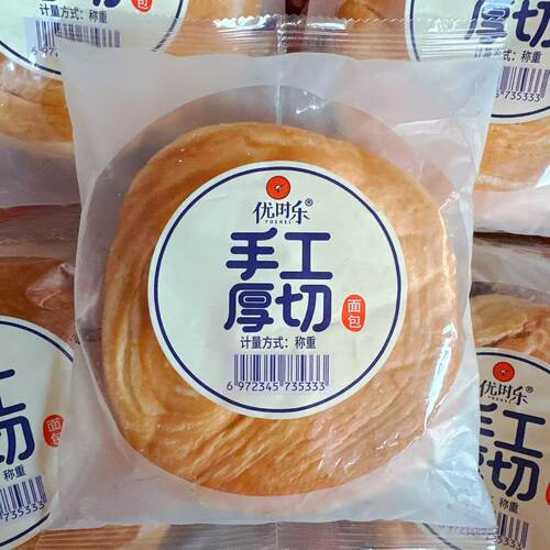 优时乐手工厚切面包袋装早餐吐司面包学生营养早餐代餐饱腹零食品