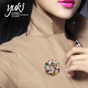 Broche femme YUKI en cristal autrichien - Ref 1172078 Image 5