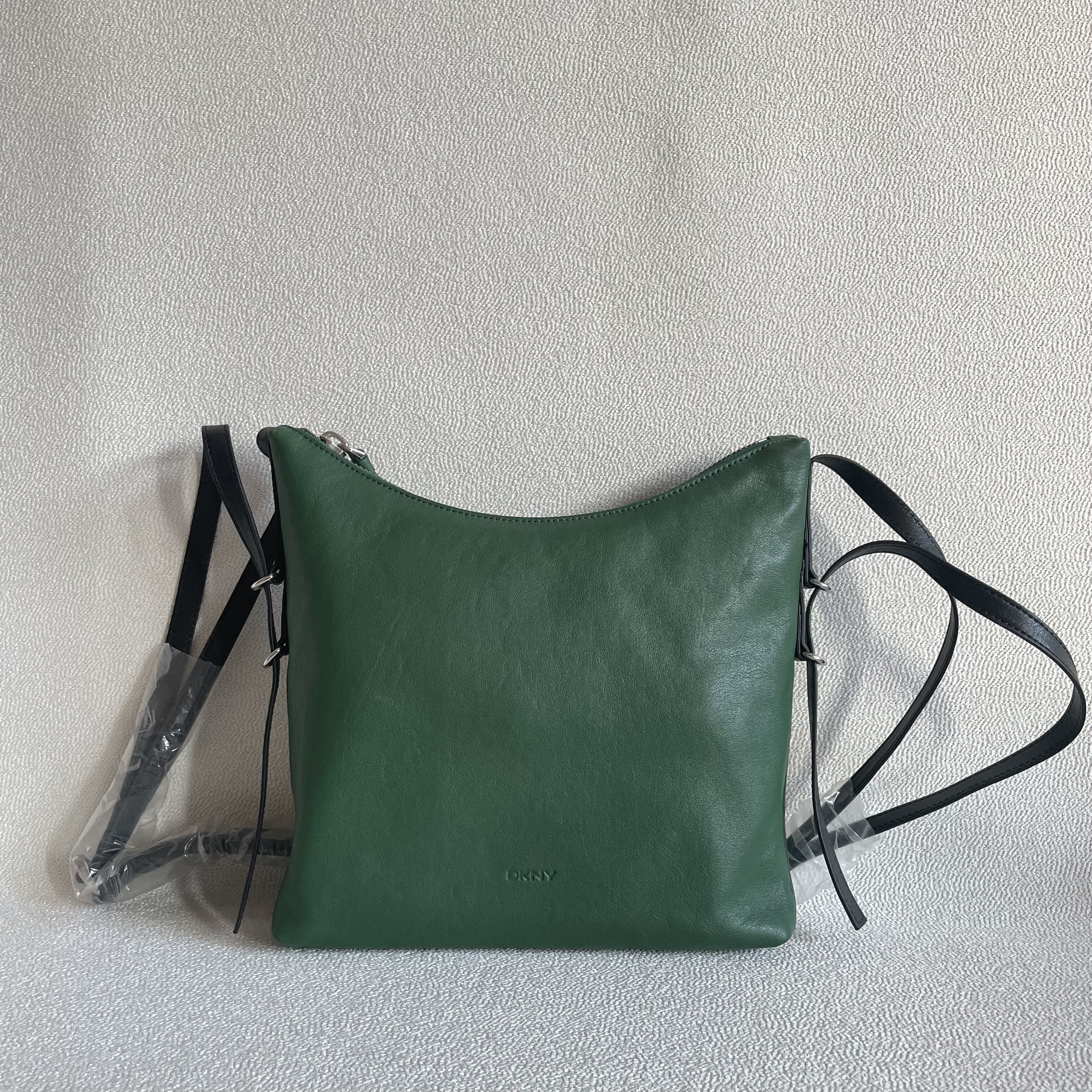 纯原D绿色K羊皮黑色牛皮镂空单肩斜挎流浪包 软皮质女包