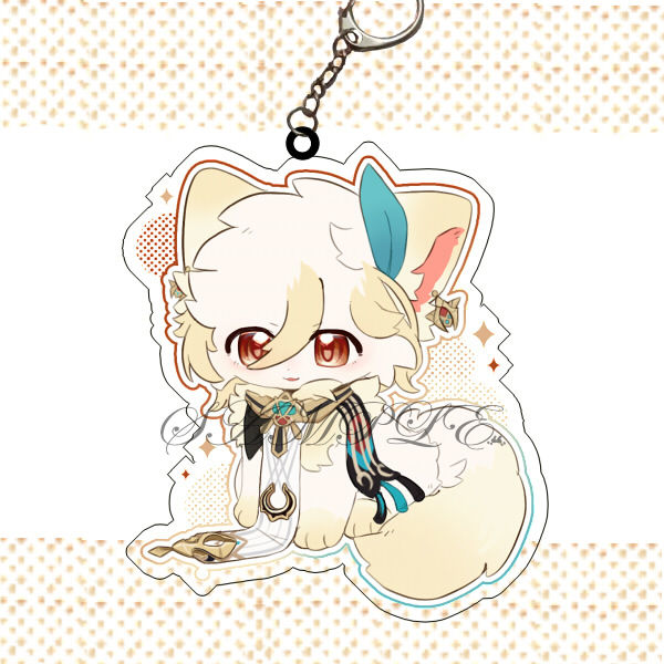 肥鲤动漫同人周边原神卡维猫猫拟兽萌系福瑞双面亚克力挂件