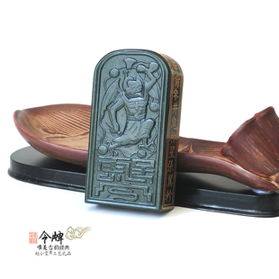 九天欻火律令神将邓天君五雷号令青玉令牌古韵精雕手把件道家用品