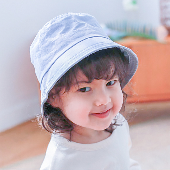 Applecat韩国进口婴幼儿童沙滩渔夫帽 男女宝宝防风防晒遮阳帽子