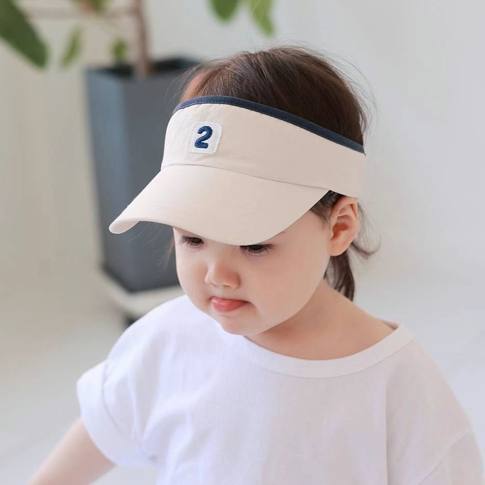 韩国婴幼儿童加长檐空顶帽遮阳帽