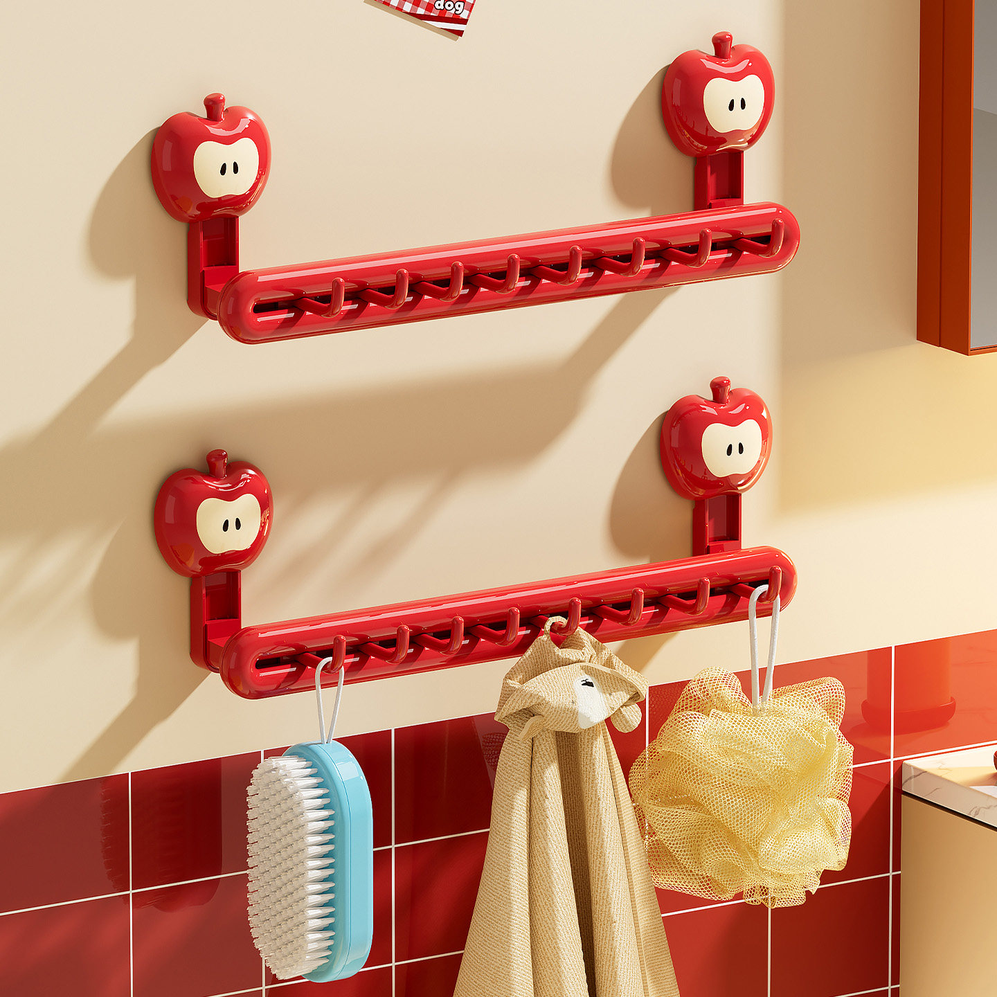 卫生间专用毛巾架免打孔浴室高级感吸盘式挂杆浴巾收纳置物架一体,家庭/个人清洁工具,毛巾挂/毛巾架,淘宝优惠券,粉丝福利购,淘宝优惠卷